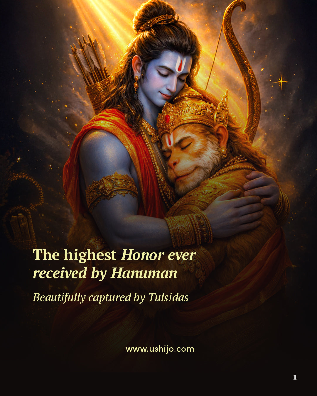 The highest honor received by Hanumān... And  How Tulsidas beautifully captured it forever